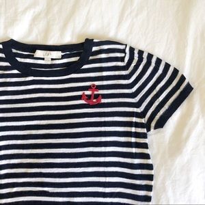 Loft striped sweater tee.